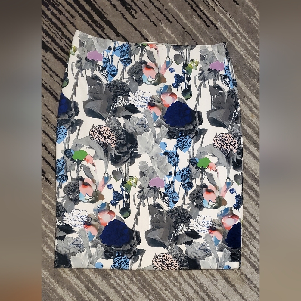 COS Multicolor Floral Pencil Skirt